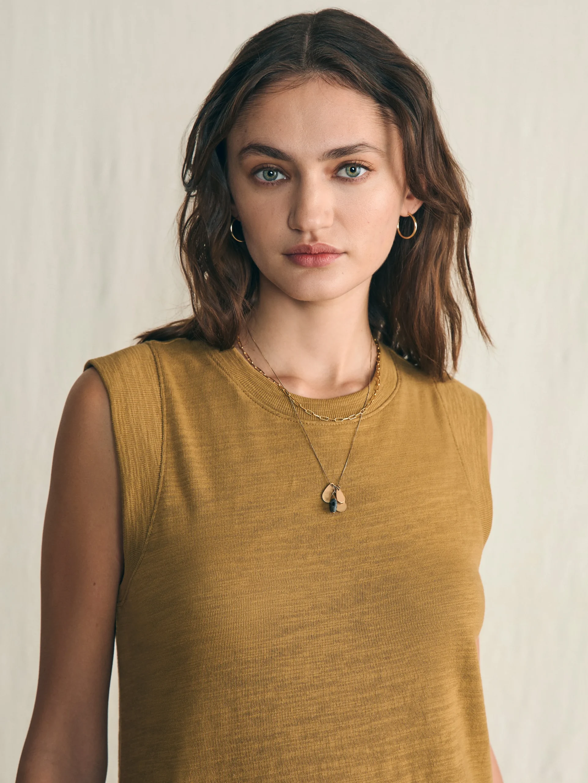 New Sunwashed Slub Muscle Dress - Women Dresses