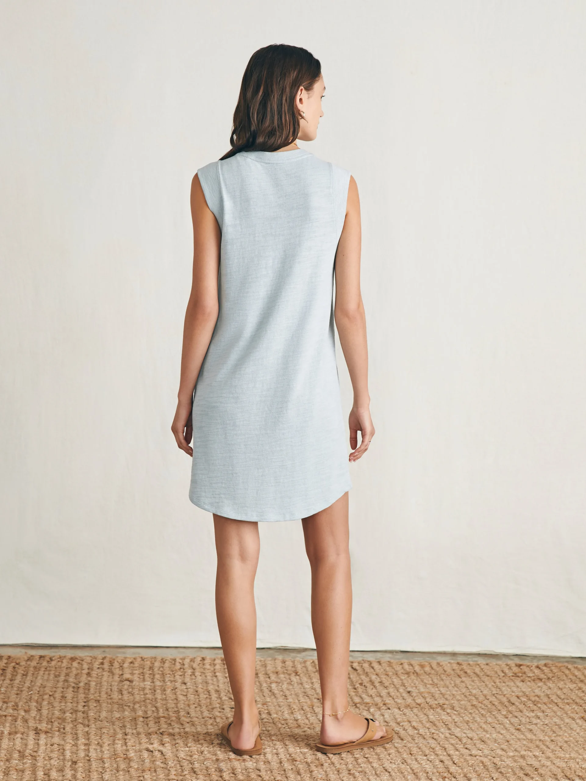 Outlet Sunwashed Slub Muscle Dress - Women Dresses