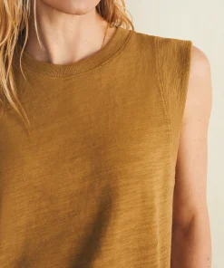 Outlet Sunwashed Slub Muscle Tank - Women T-Shirts