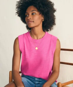 Sale Sunwashed Slub Muscle Tank - Women T-Shirts