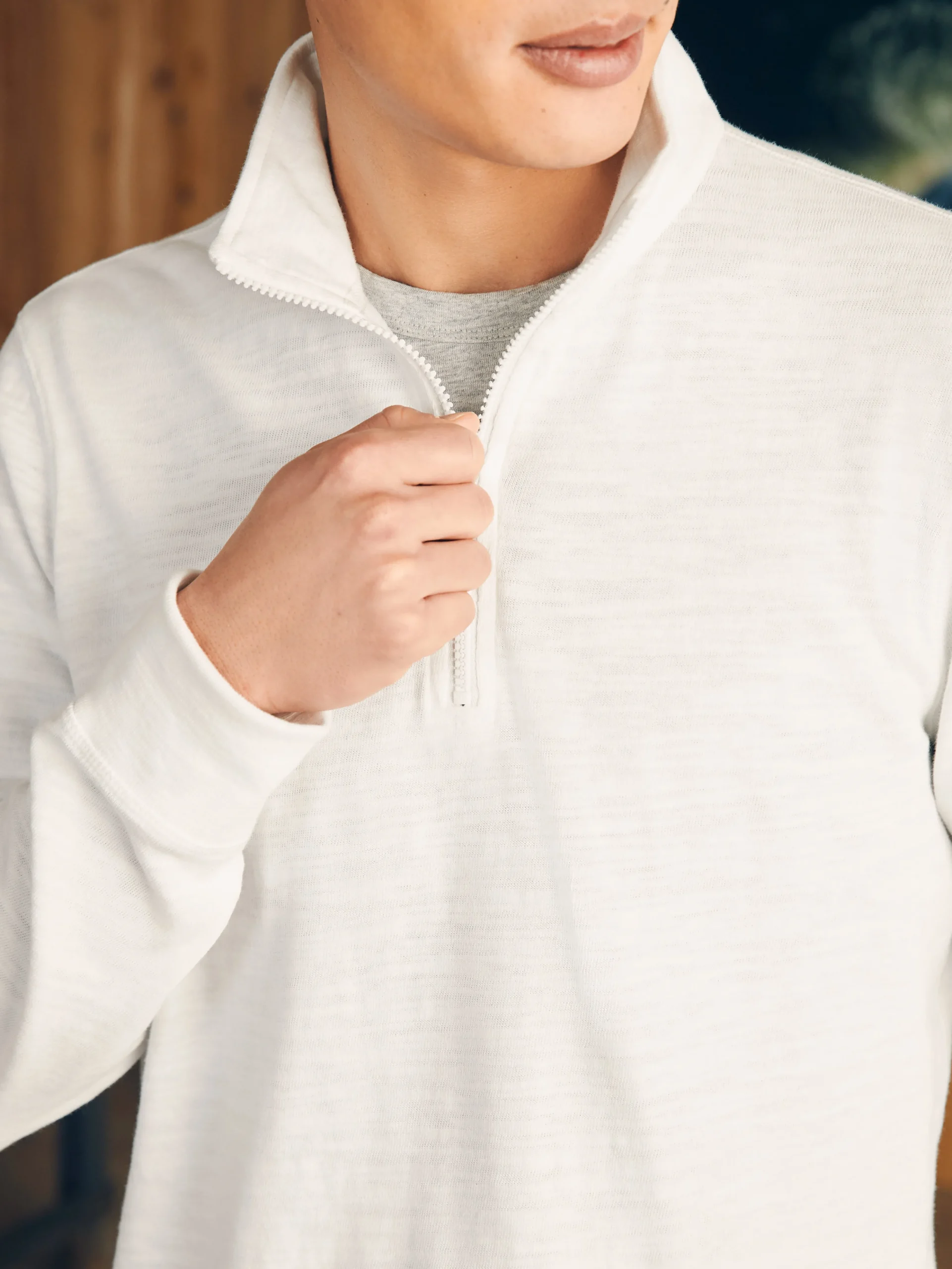 Hot Sunwashed Slub Quarter Zip (Tall) - Hoodies & Sweatshirts|Lounge