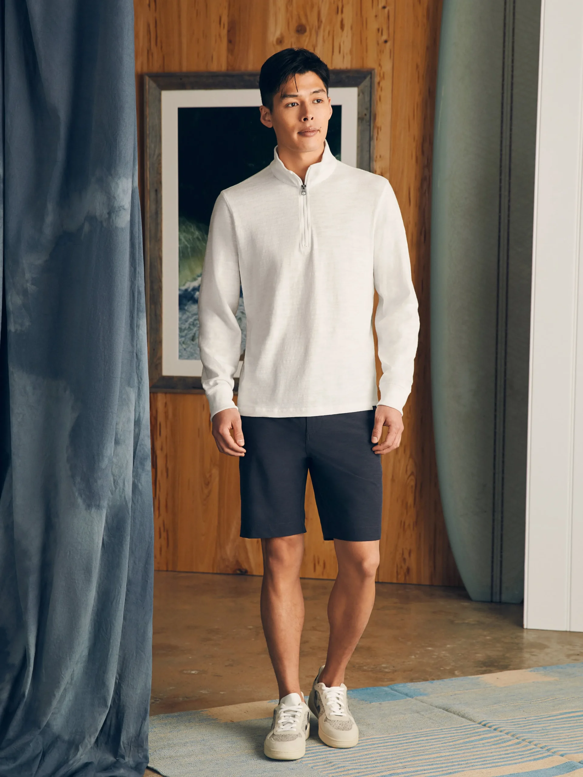 Hot Sunwashed Slub Quarter Zip (Tall) - Hoodies & Sweatshirts|Lounge