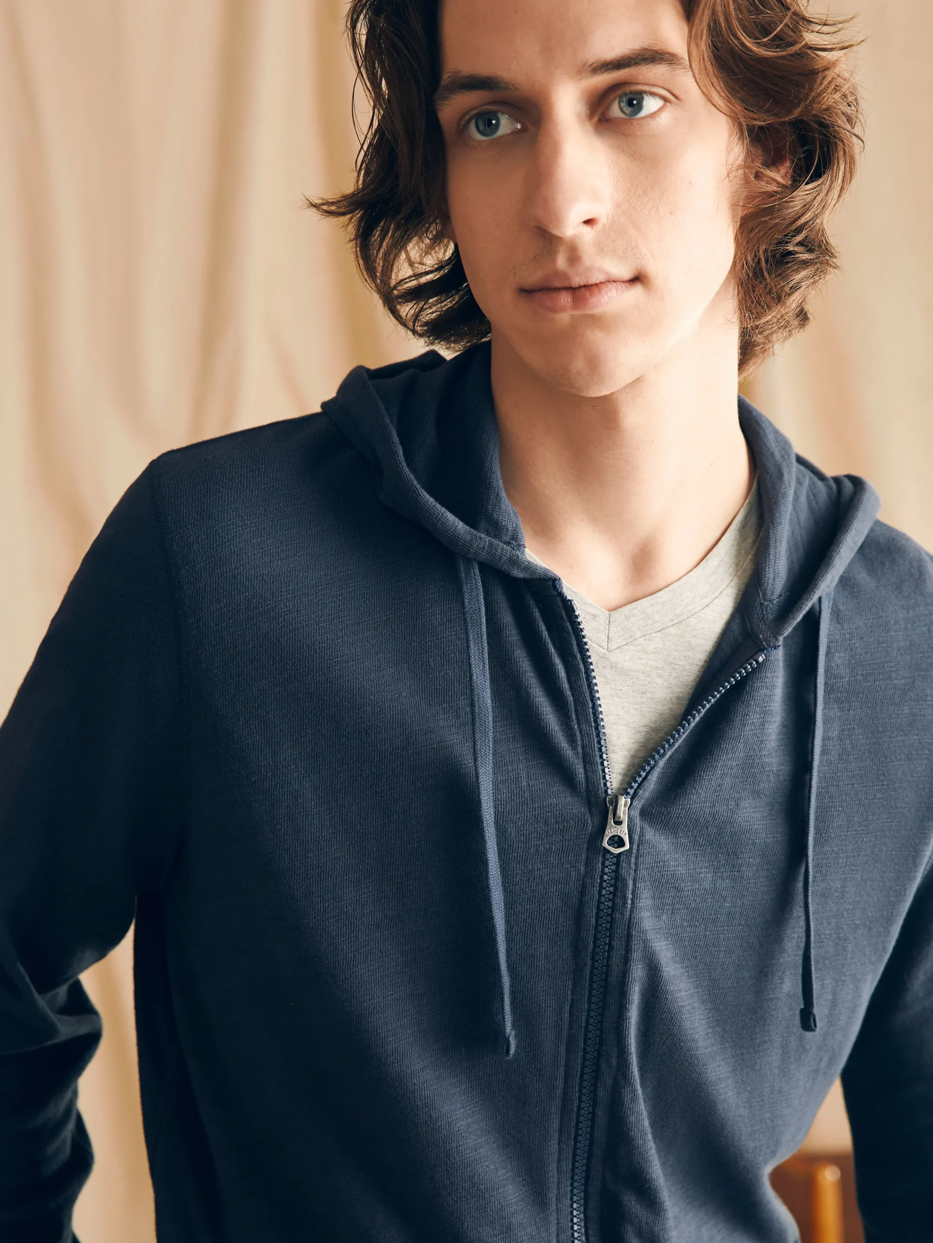 Sale Sunwashed Slub Zip Hoodie - Hoodies & Sweatshirts