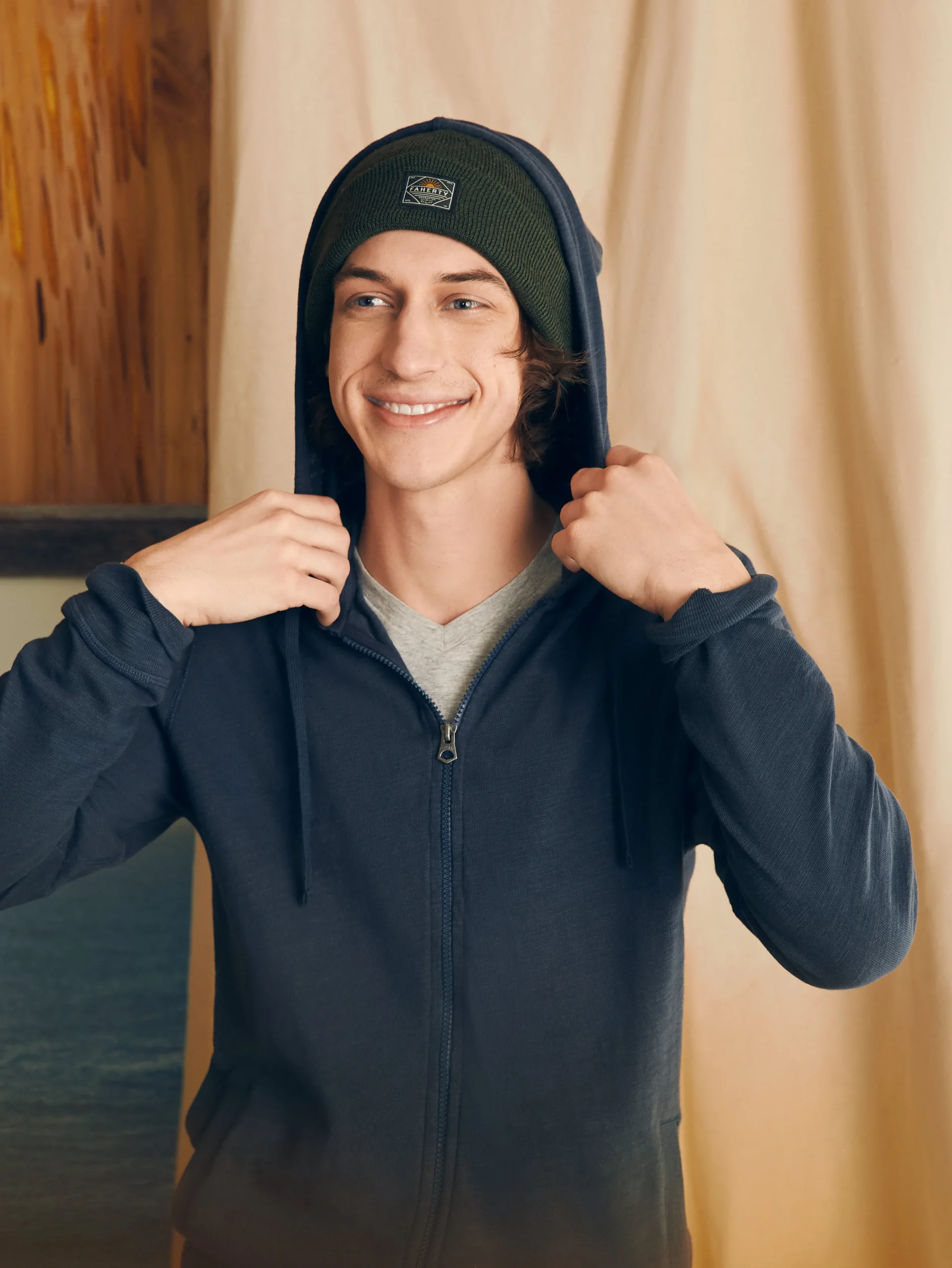 Sale Sunwashed Slub Zip Hoodie - Hoodies & Sweatshirts