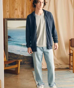 Sale Sunwashed Slub Zip Hoodie - Hoodies & Sweatshirts