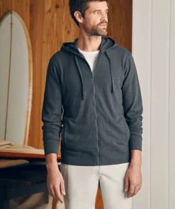 Discount Sunwashed Slub Zip Hoodie - Hoodies & Sweatshirts