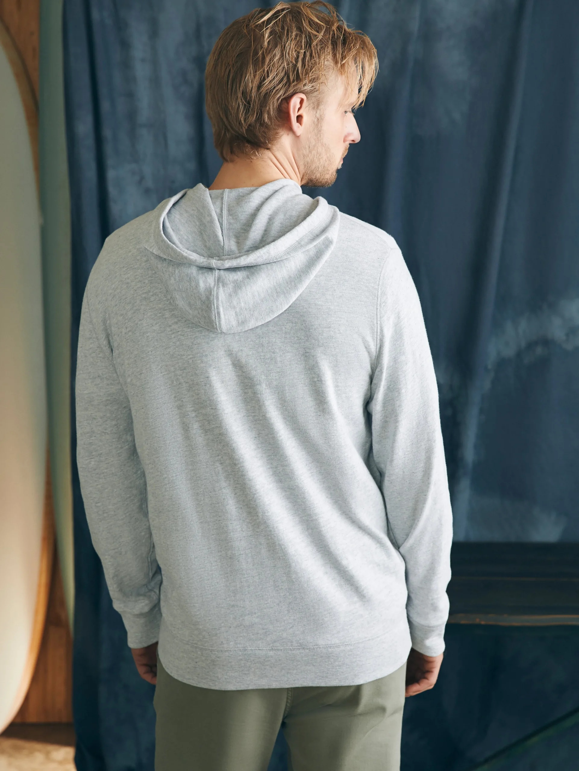 Outlet Sunwashed Slub Zip Hoodie - Hoodies & Sweatshirts
