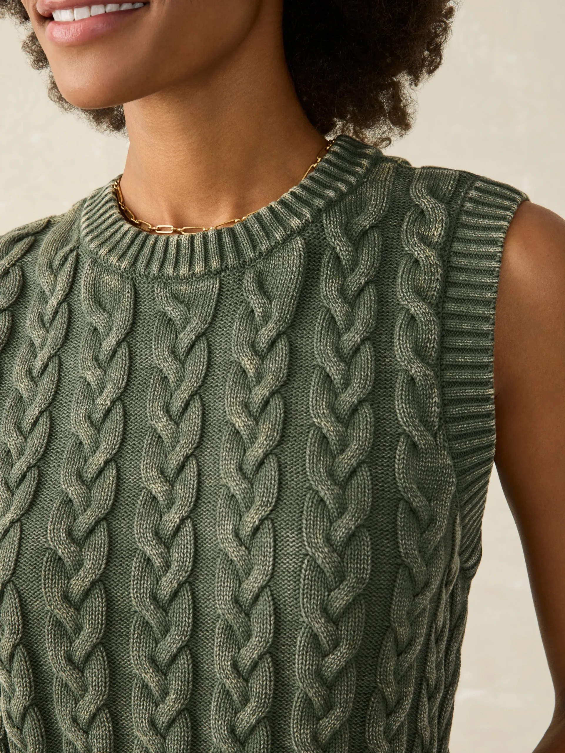 Hot Sunwashed Sweater Vest - Women Sweaters