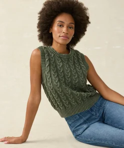 Hot Sunwashed Sweater Vest - Women Sweaters