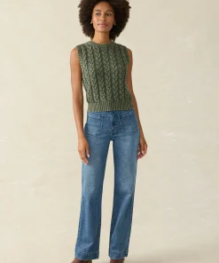 Hot Sunwashed Sweater Vest - Women Sweaters