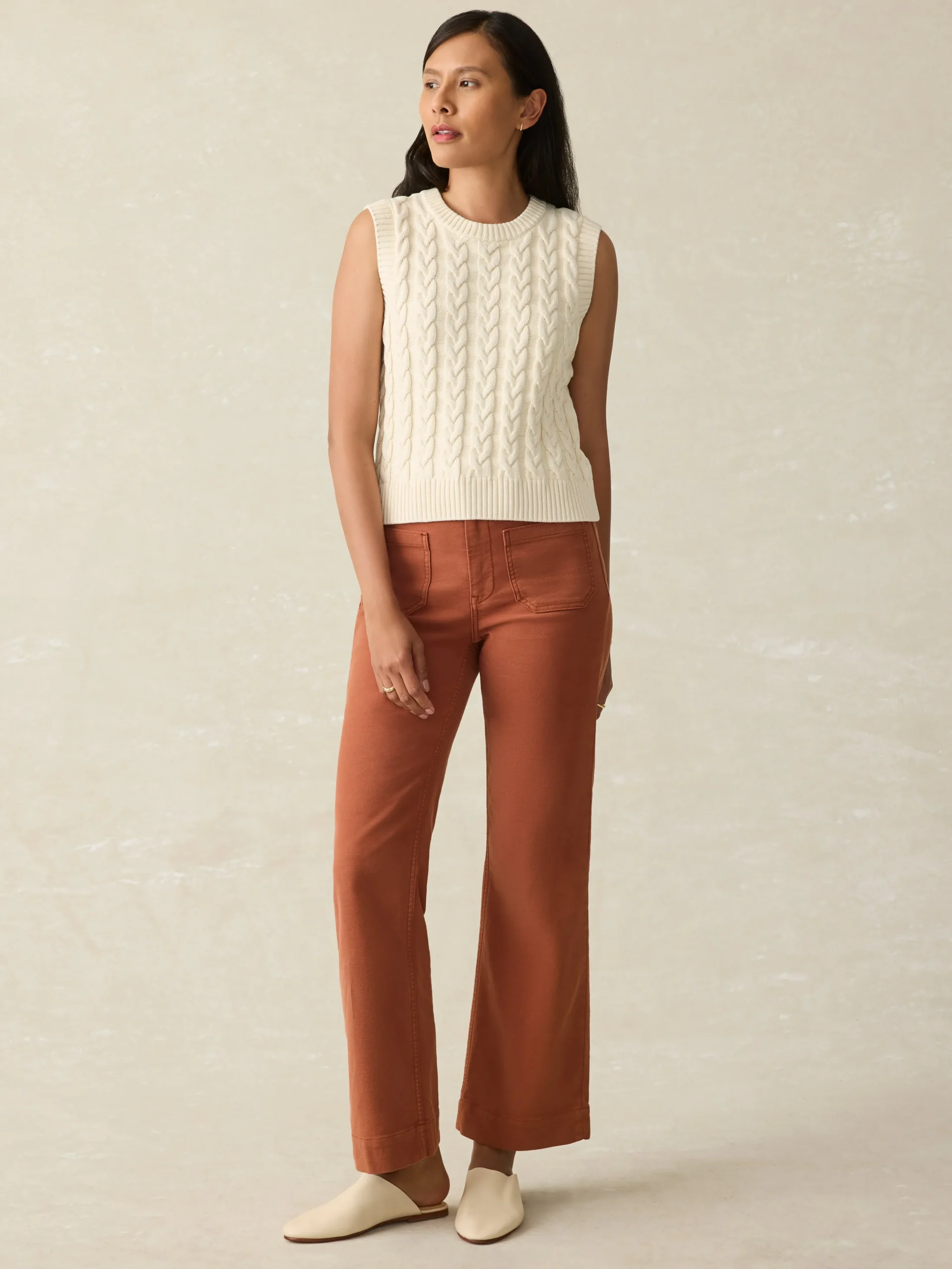 Hot Sunwashed Sweater Vest - Women Sweaters