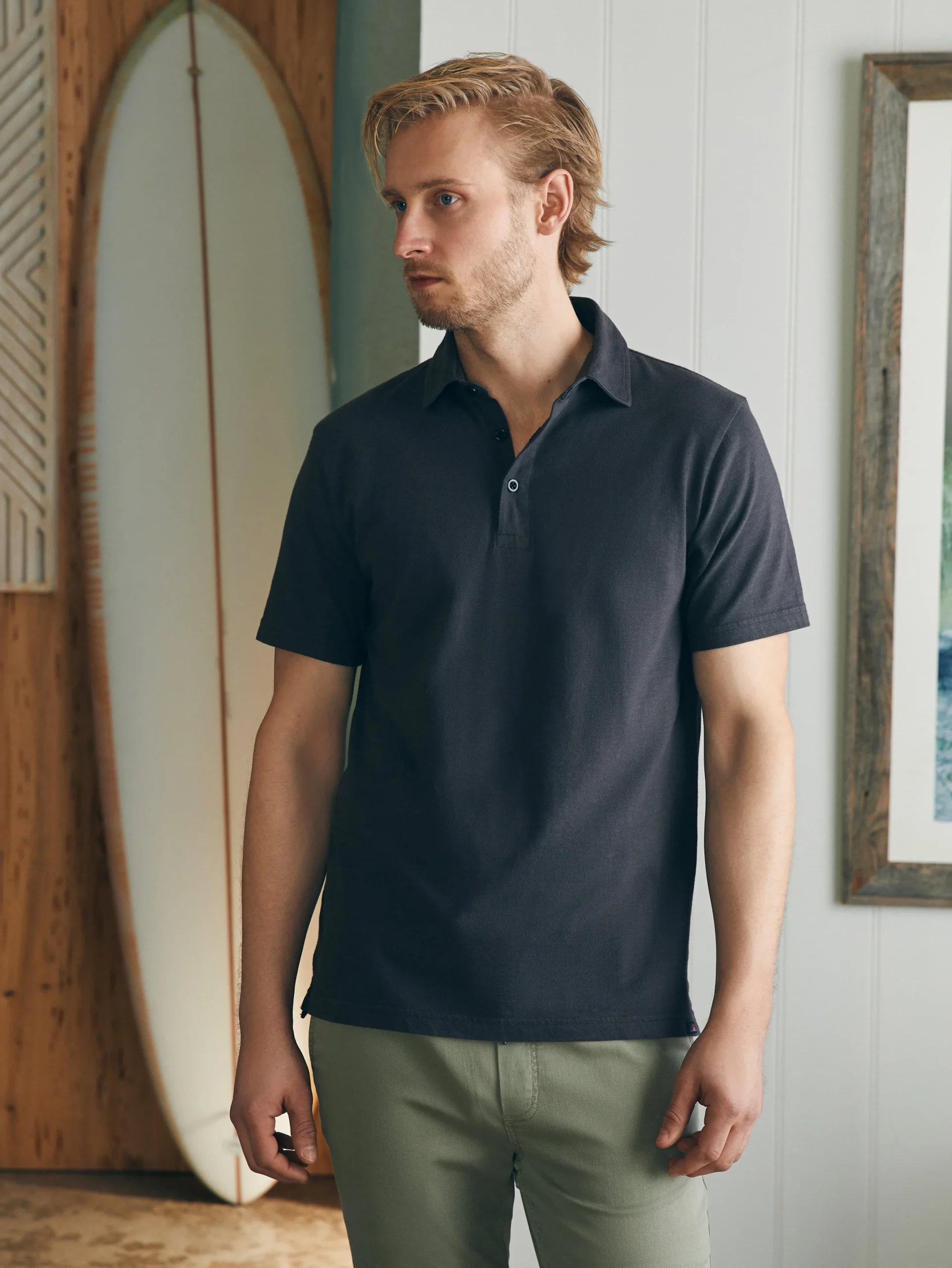 New Sunwashed T-Shirt Polo - Polo Shirts|T-Shirts & Henleys