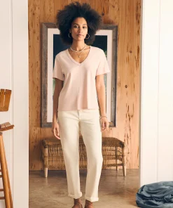 Discount Sunwashed V-Neck Tee - Women T-Shirts