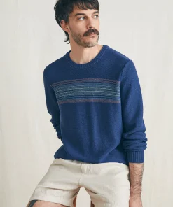 New Surf Stripe Crew Sweater - Sweaters