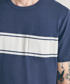 Best Surf Stripe Sunwashed Pocket Tee - T-Shirts & Henleys