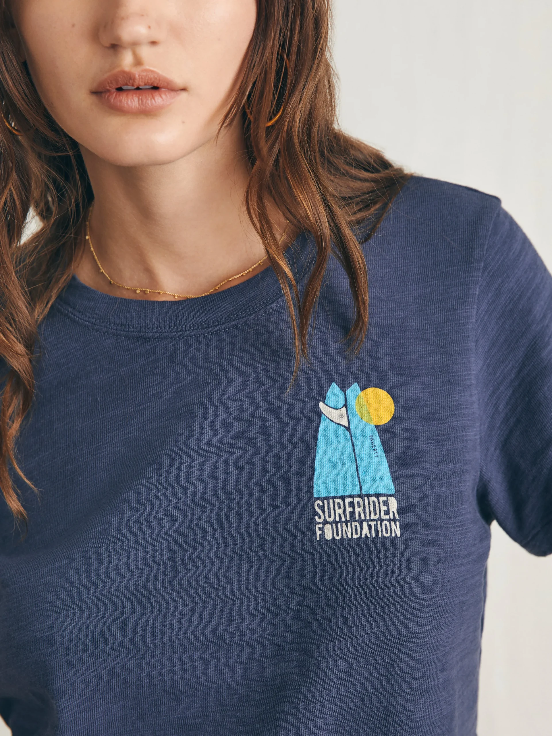 Fashion Surfrider Sunwashed Cropped Tee - Women T-Shirts
