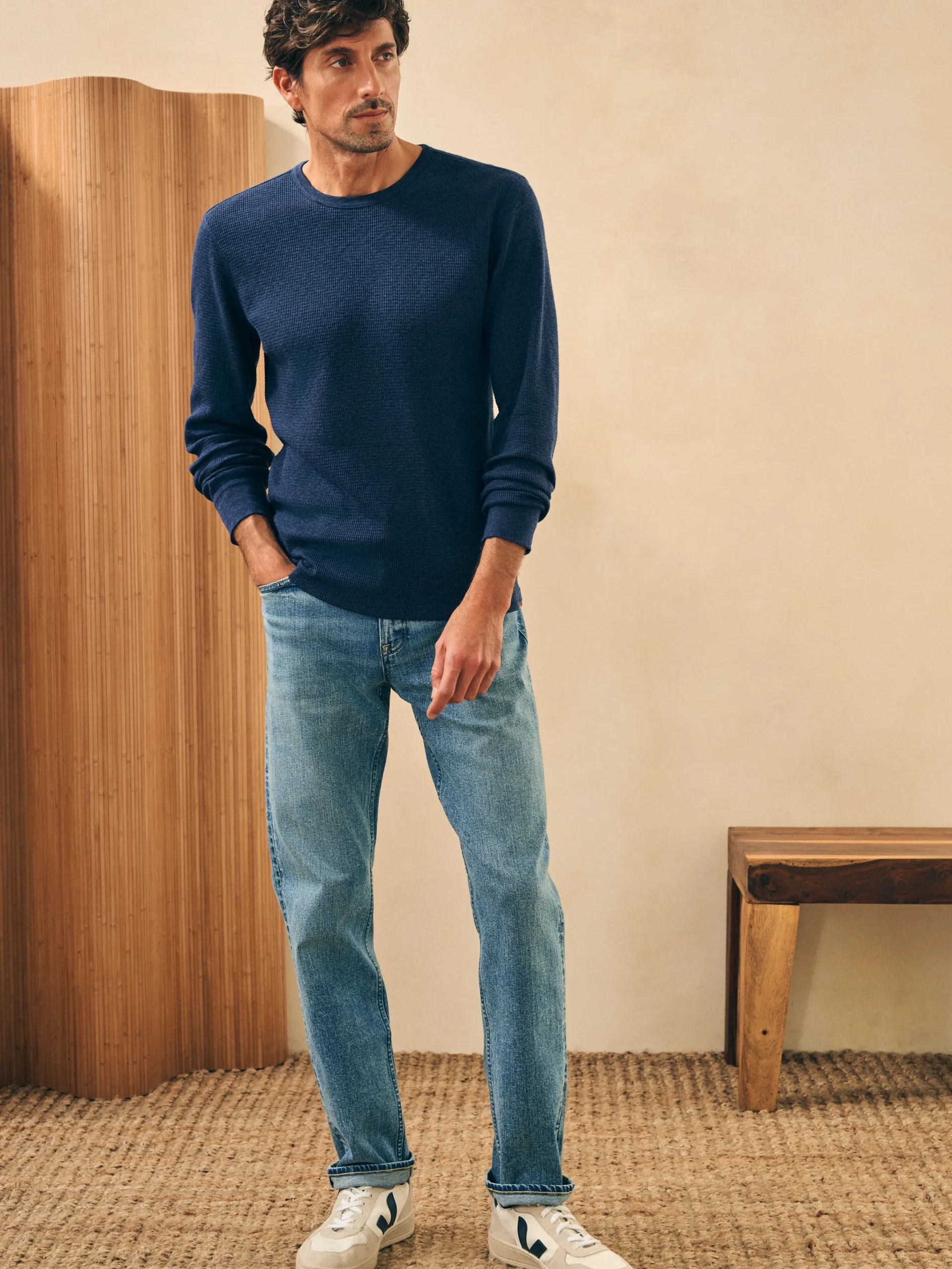 Hot Surplus Waffle Crew - T-Shirts & Henleys