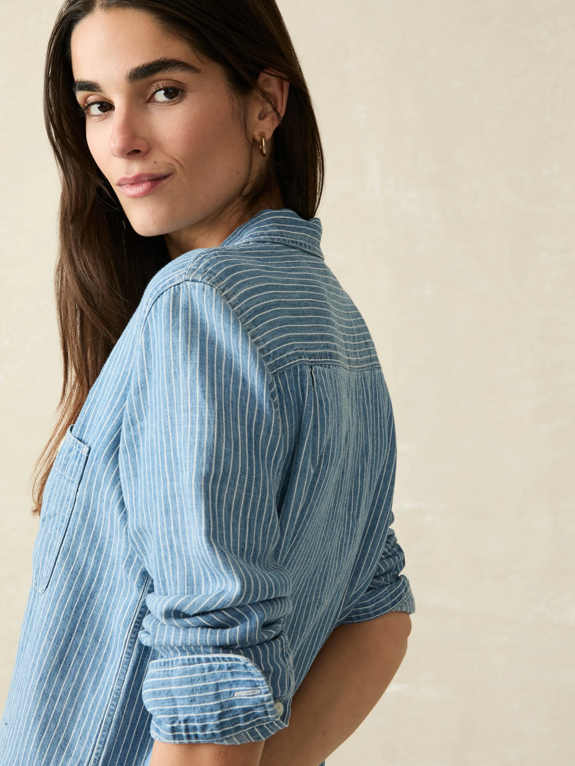 Fashion Tried & True Chambray Shirt - Women Shirts & Tops