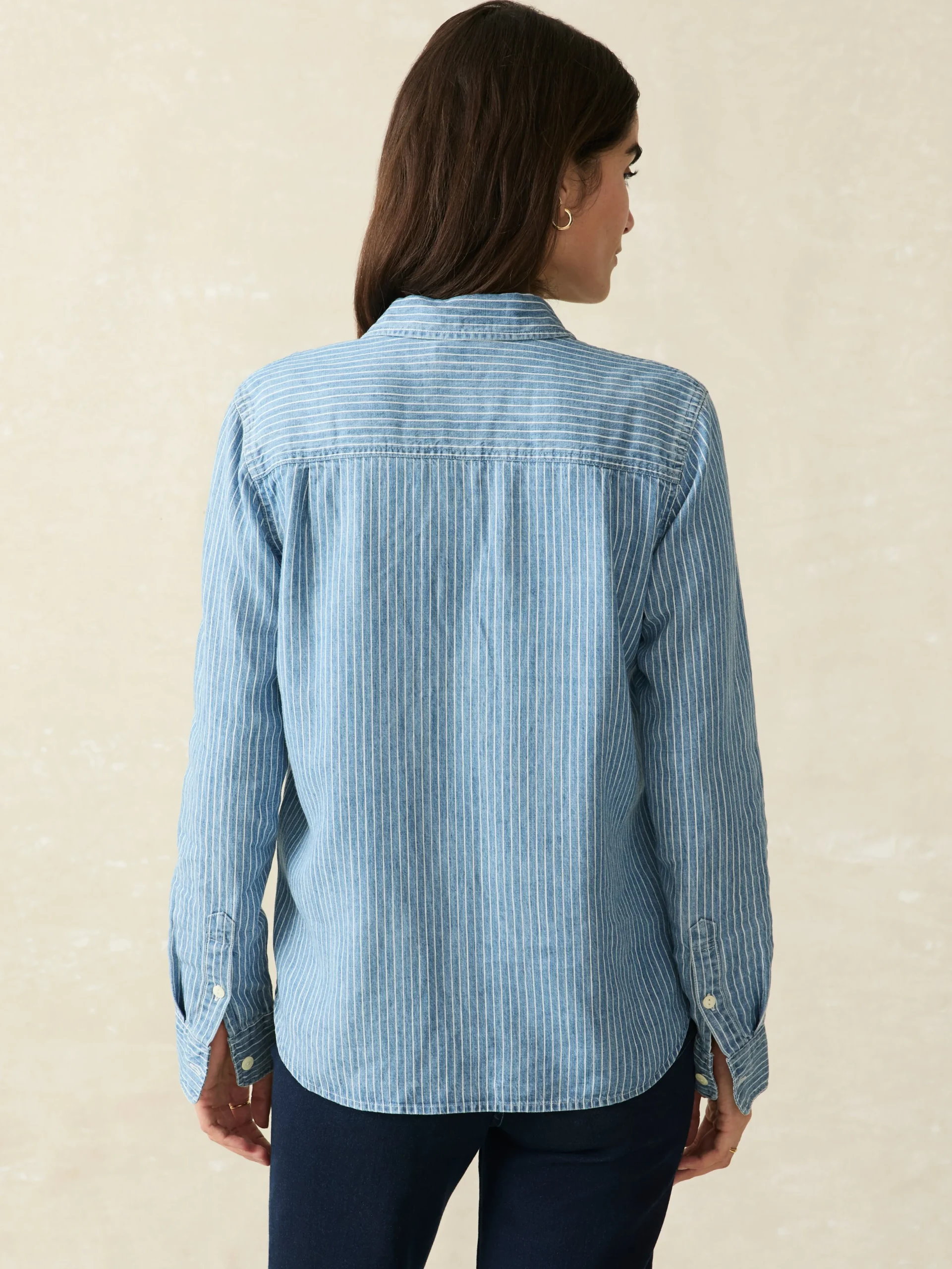 Fashion Tried & True Chambray Shirt - Women Shirts & Tops