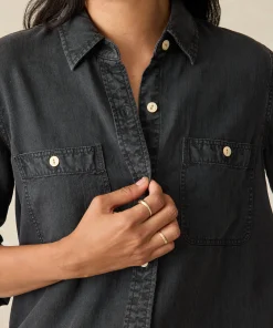 Discount Tried & True Chambray Shirt - Women Shirts & Tops