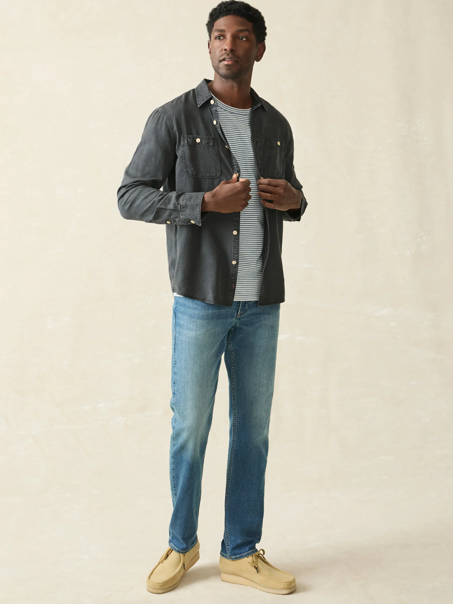 Fashion Tried & True Chambray Workshirt - Shirts